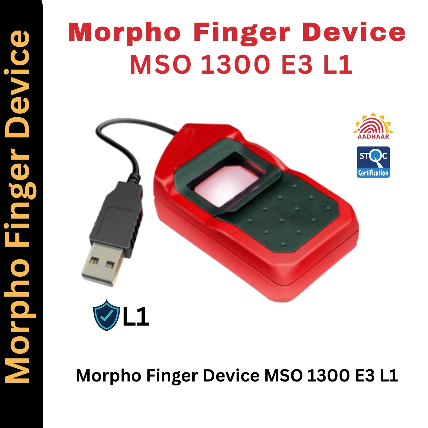 Morpho L1 MSO1300 E3 RD Idemia Biometric Fingerprint Scanner - Image 4
