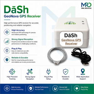 DaSh GeoNova GPS Receiver with Strong Signal & Easy Setup