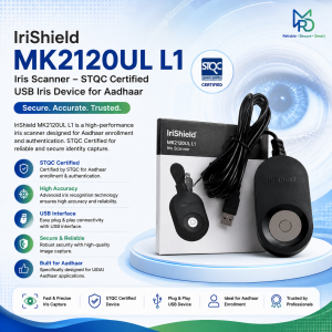 IriShield MK2120UL L1 USB Iris Scanner | STQC Certified